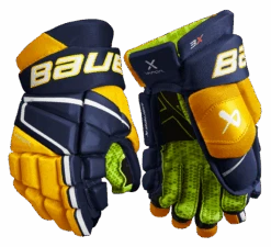 Bauer Vapor 3X Junior Hockey Gloves -Bauer Sales 3X JR FRONT NVG2