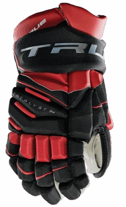 True Hockey True Catalyst 9X Junior Hockey Gloves 15 True Hockey True Catalyst 9X Junior Hockey Gloves -Bauer Sales CT9xGlove Black Red 1