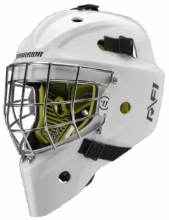 Warrior RF1 Senior Goalie Mask -Bauer Sales rf1sm0wh war 01 i