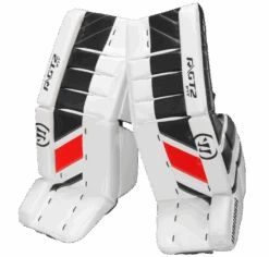 Warrior Ritual GT2 Intermediate Goalie Pads (w/ Knee Pads) -Bauer Sales warrior ritual gt2 intermediate goalie pads black white red