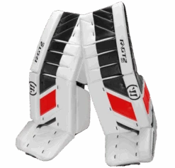 Warrior Ritual GT2 Senior Goalie Pads (w/ Knee Pads) -Bauer Sales warrior ritual gt2 senior goalie pads white black red